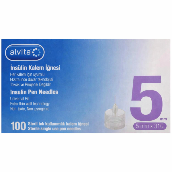 Alvita Kalem İğnesi 5 mm x 31 G